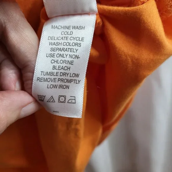 Jessica London Brunt Orange Midi Dress Size 16 - Picture 7 of 7